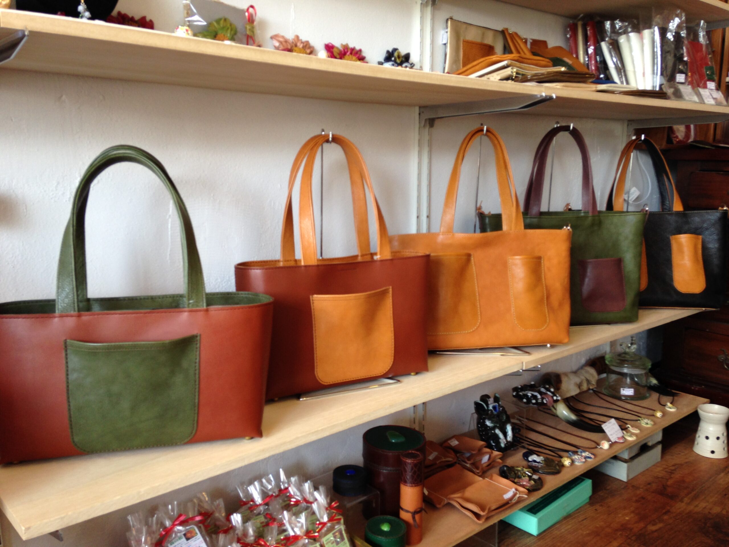 handmade leather bag
